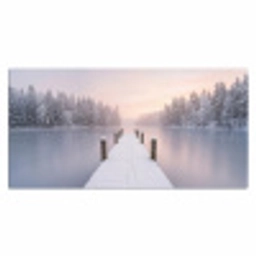 Steiger - Meer - Mist - Winter - Serene Muismat XXL klein -3d_leeg