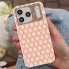 Lichtroze - Patroon - Symmetrisch Telefoonhoesje iPhone 17 Pro klein 878 -sfeer2