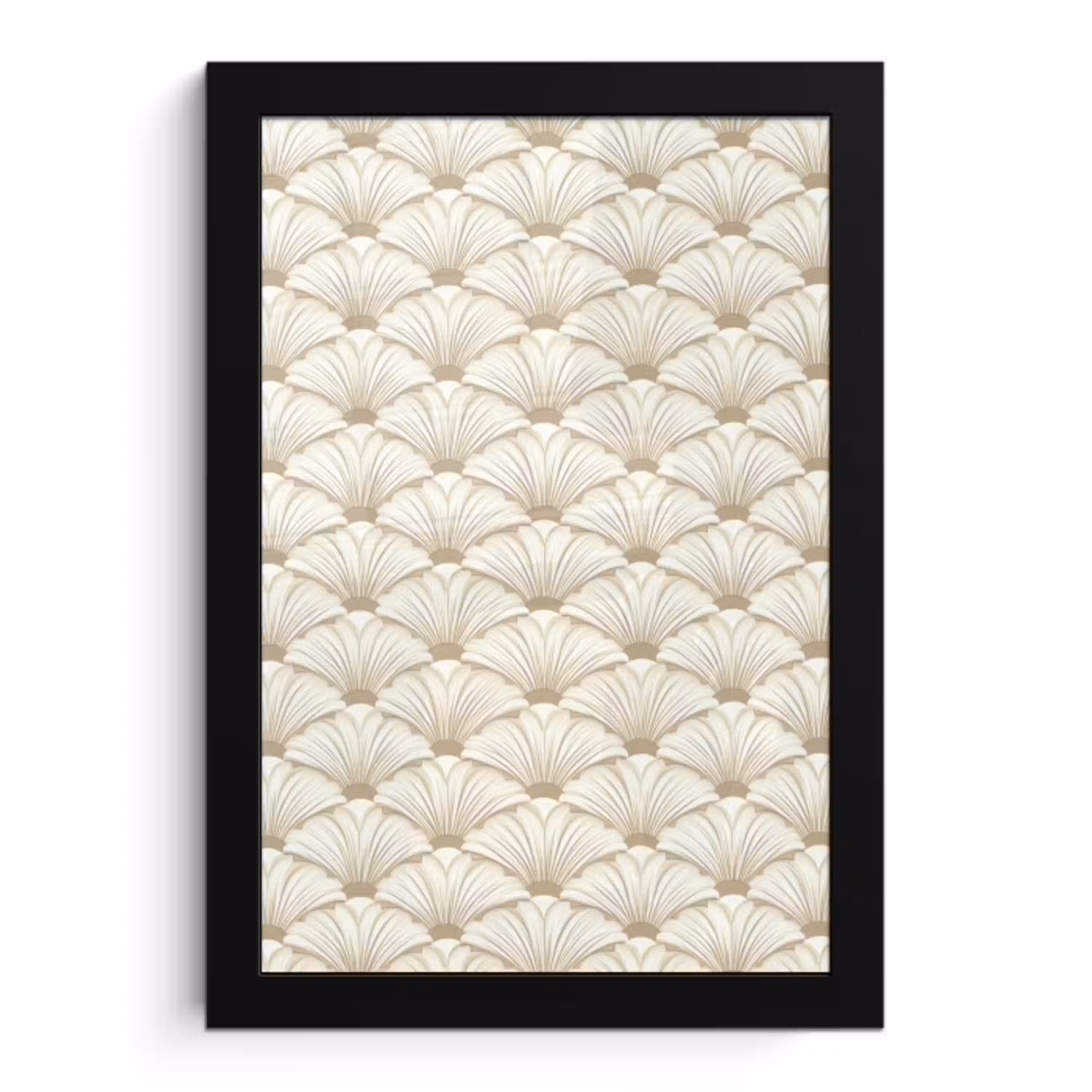 Klassiek - Art - Beige fotolijst zwart zonder passe partout klein 224 -3d