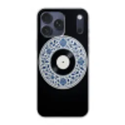 Vinyl - LP - Delfts Blauw - Muziek Telefoonhoesje iPhone 17 Pro Max klein -3d