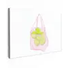 Netzakje - Roze - Illustratie - Limoenen canvas 2cm klein -z3d