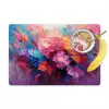 Bloemen - Verf - Abstract - Kleurrijk Placemat vinyl groot -zzzproduct_Kitchenyeah-website