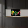 Groente - Splash - Zwart keuken achterwand 2 middel -sfeer1