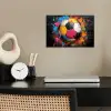 Graffiti - Voetbal - Muur - Street art - Sport poster papier klein -sfeer1