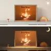 Voetballer - Oranje - Voetbal - Omhaal Light Box met batterij (Wandlamp kind) middel -sfeer3_kind