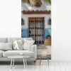Deur - Manden - Planten fotobehang vinyl groot -woonkamer