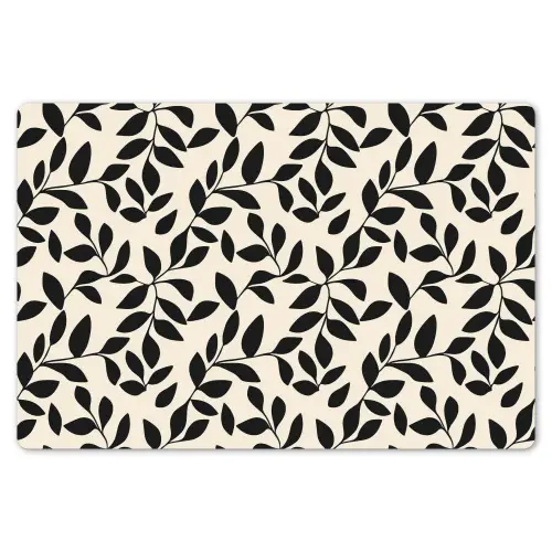 Elegant - Patroon - Zwart - Beige Placemat vinyl groot 368 -zzsfeer1_Kitchenyeah-website