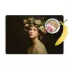 Bloemenstilte - Vrouw - Portret Placemat vinyl groot -zzzproduct_Kitchenyeah-website