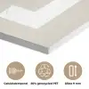 Eten - Decoratie - Beige - Wit PET vilt klein -closeup_NL