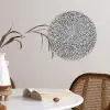 Zwart - Stippen - Wit Wandcirkel plexiglas klein 852 -sfeer4