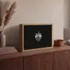 Aardbei - Zaadstructuur - Realistisch Light Box met batterij (Wandlamp) middel -sfeer2