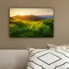 Gras - Heuvels - Zon - Natuur - Landschap canvas 2cm klein -sfeer3