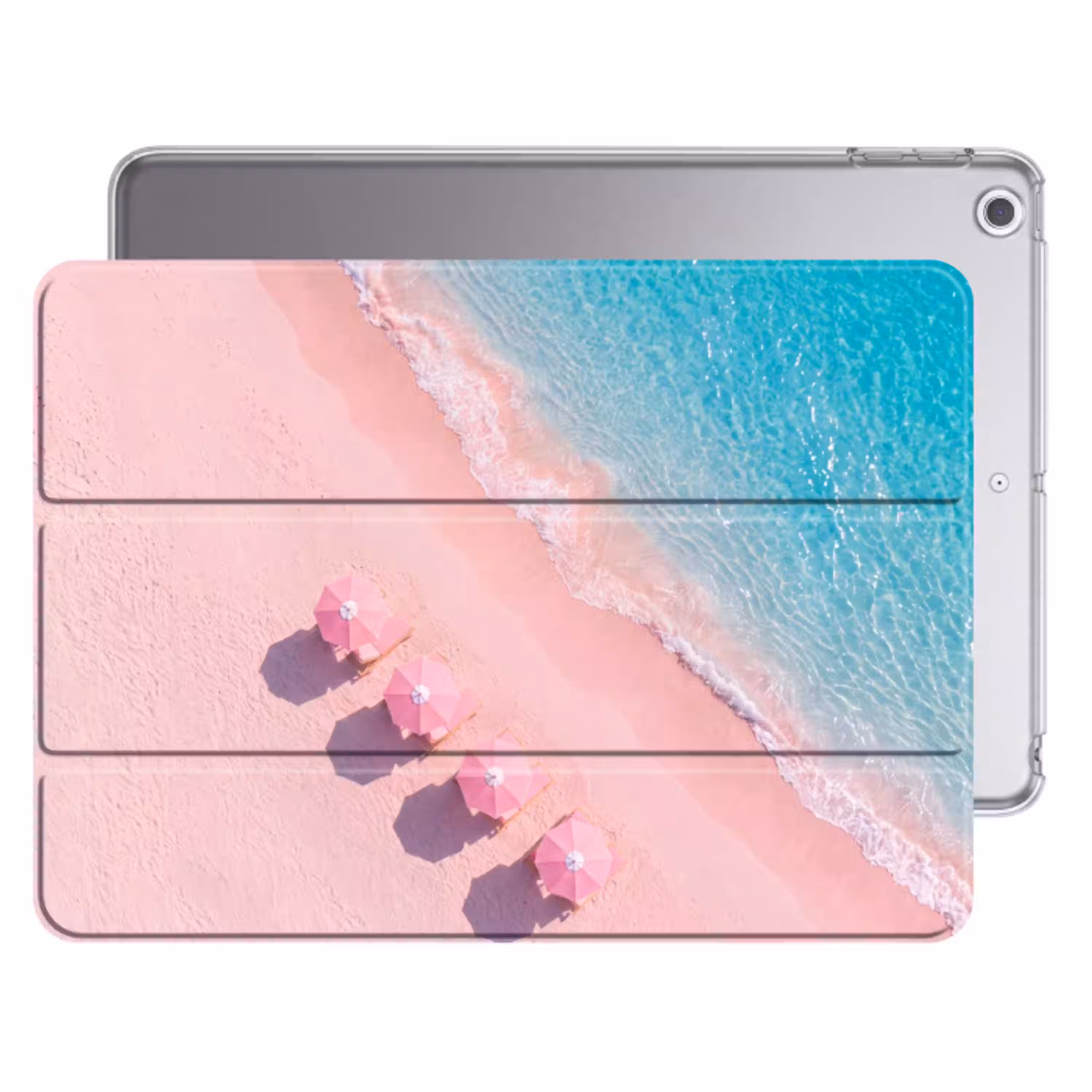 Strand - Roze zand - Zee - Zomer - Natuur Apple iPad 2017 middel -threedimensional_3d_global