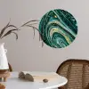 Marmerlook - Luxe - Goud - Turquoise - Glitter Wandcirkel behangsticker klein -sfeer3