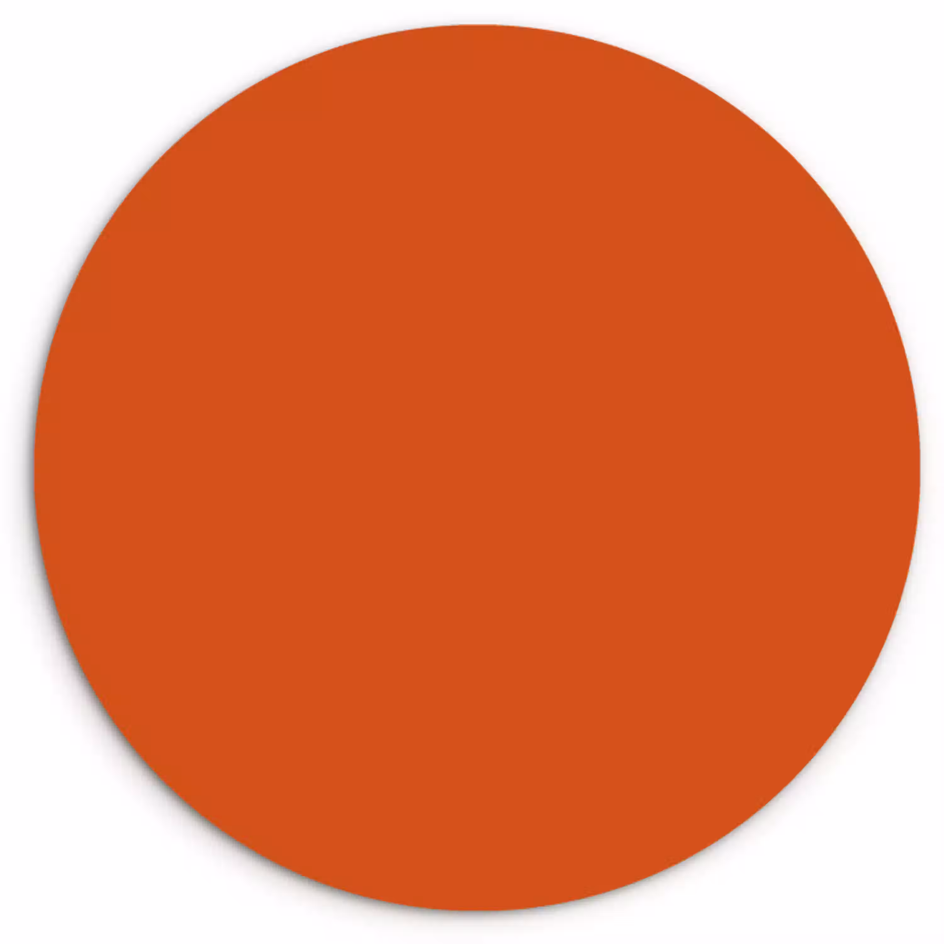 Sienna - Aarde - Kleuren - Effen Wandcirkel kunststof plaat 5mm dik klein 188 -3d
