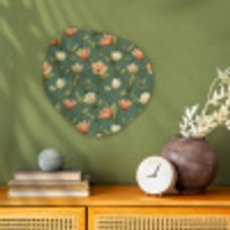 Tulpen - Botanisch - Groen Wandcirkel Organisch Forex 3mm klein 629 -sfeer2