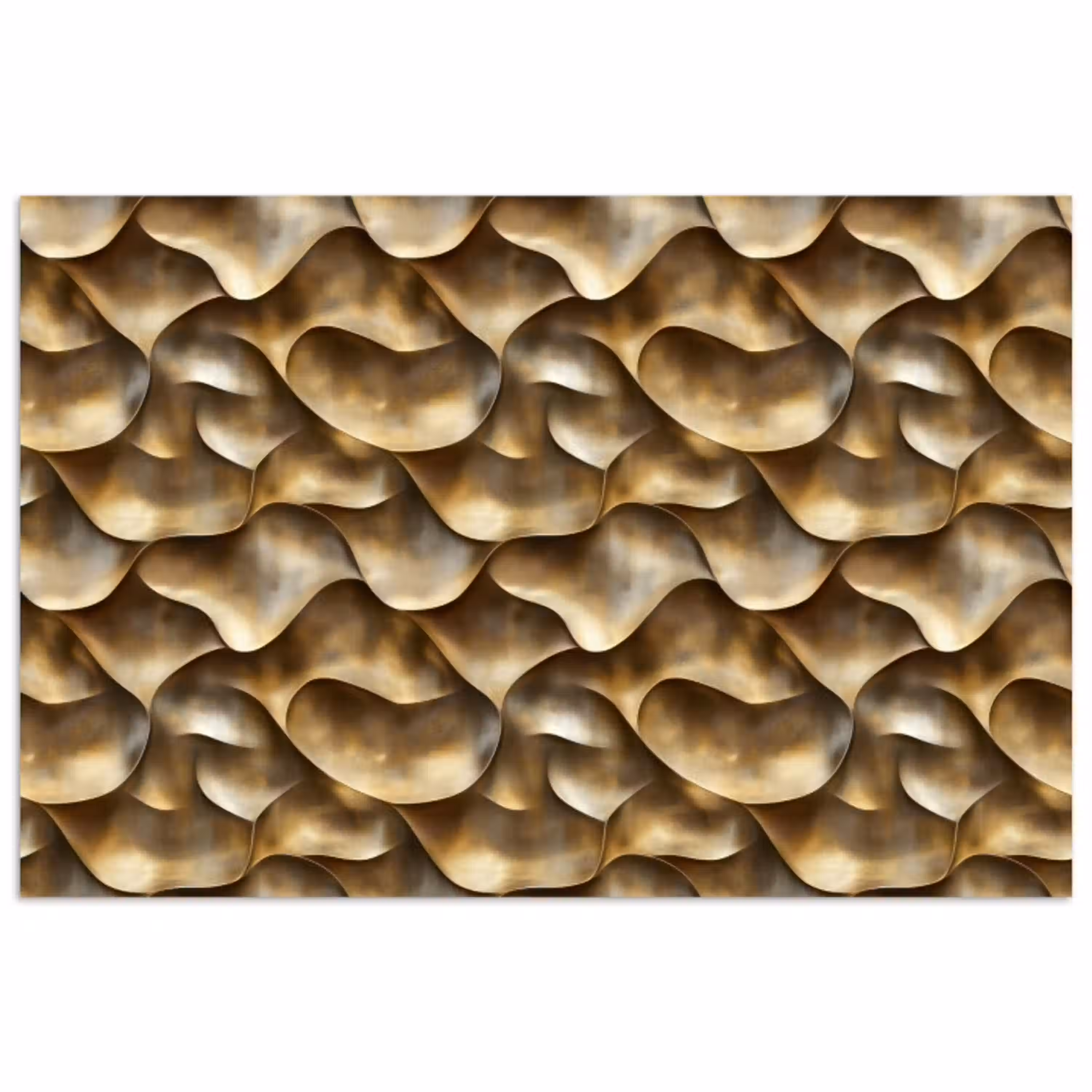 Abstract - Antiek - Goud poster papier klein 62 -3d