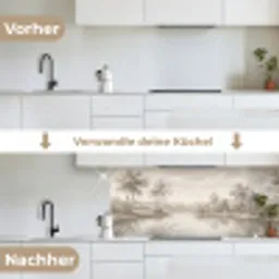 Terras - Water - Natuur - Landschap keuken achterwand 2 middel -voor-na_DE