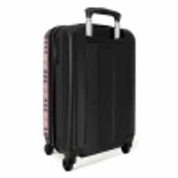 Roze geruite ruitstructuur symmetrisch NBS - Handbagage koffer - Vrouwen middel -achterkant