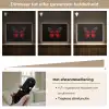 Vlinder - Rood - Contrast Light Box met batterij (Wandlamp) middel -USP_dimbaarNL