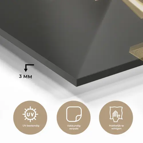 Sierlijk - Boeket - Goud - Vaas plexiglas 5mm klein -sfeer2