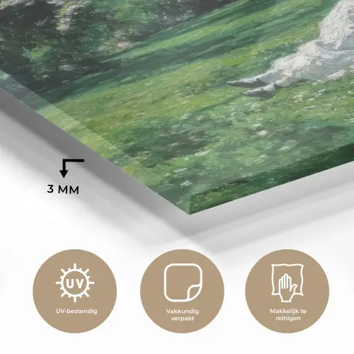 Vrouw - Boom - Boek - Mandje plexiglas 5mm klein -sfeer2