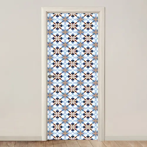 Ornament - Tegel - Kleurrijk deurposter klein 289 -3d_beige