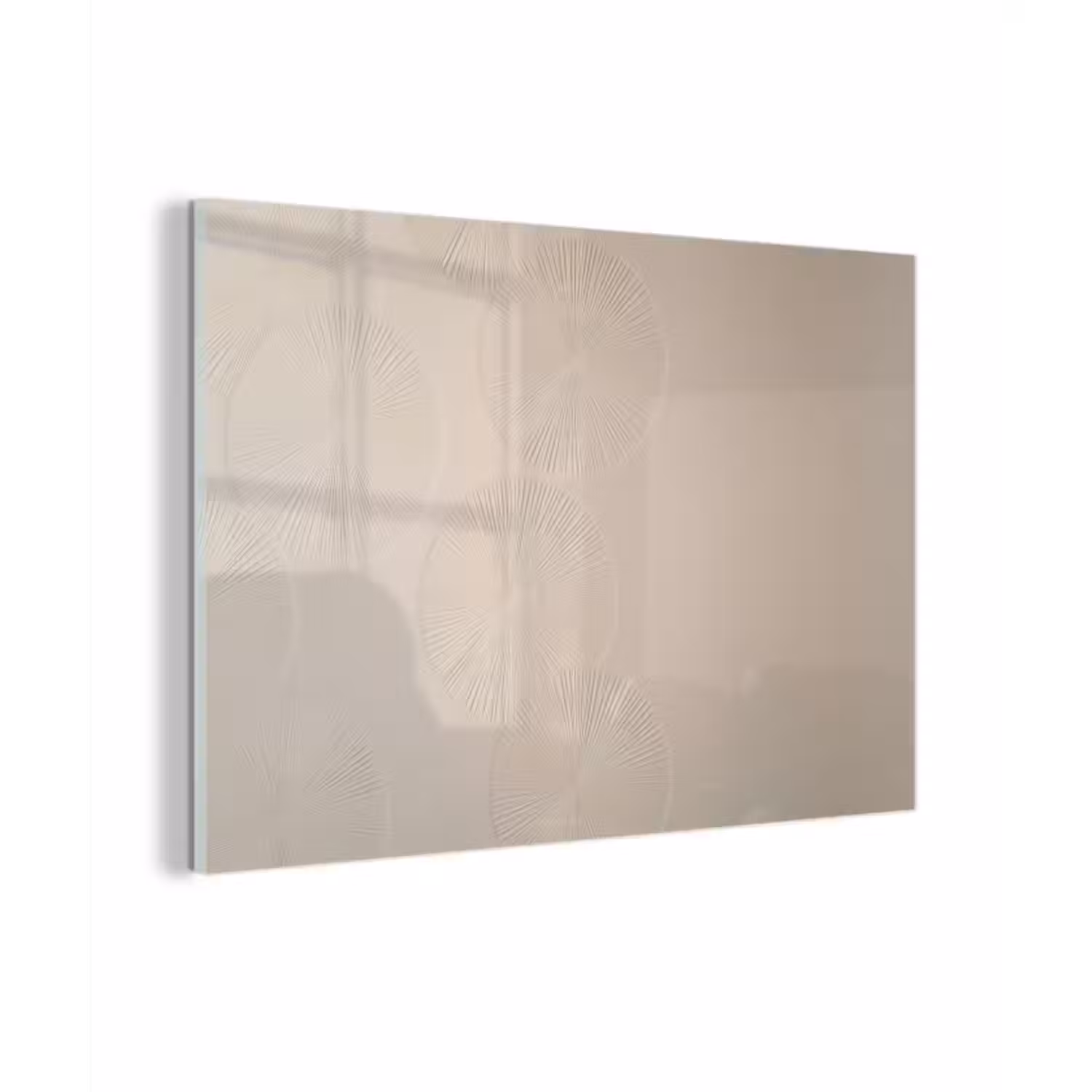 Glas schilderij - Japandi - Beige - Modern