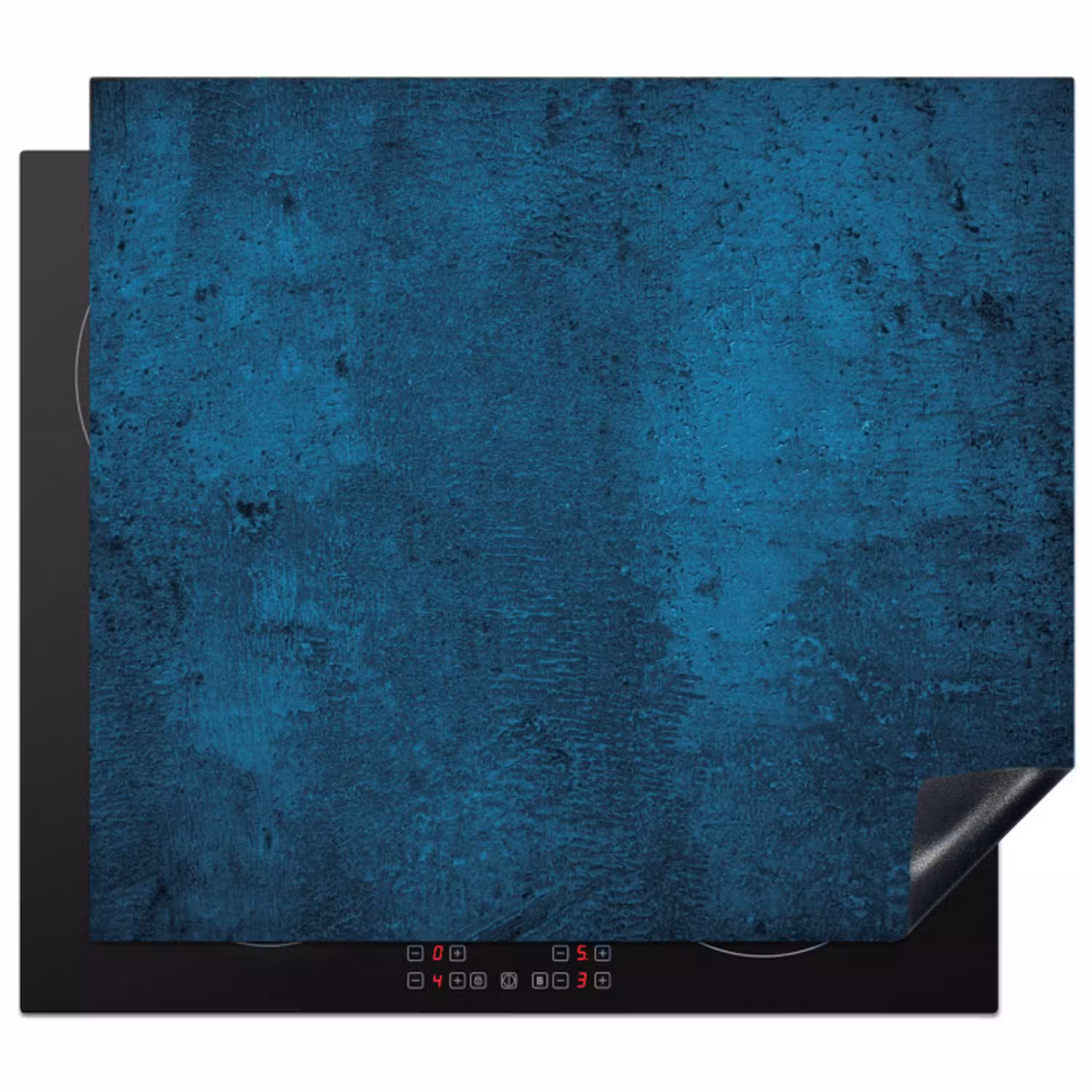 Natuursteen - Beton - Steen - Blauw Inductie beschermer vinyl 3mm klein -3d