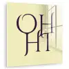 Oh hi - Geel - Monogram plexiglas 5mm klein -zzzproduct_nieuw