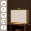 Patroon - Bloemen - Paars Light Box met batterij (Wandlamp) middel 907 -USP_websiteoverzichtNL