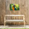 Ara in de Tropen Tuinposter op houten frame 2 cm dik klein -sfeer4