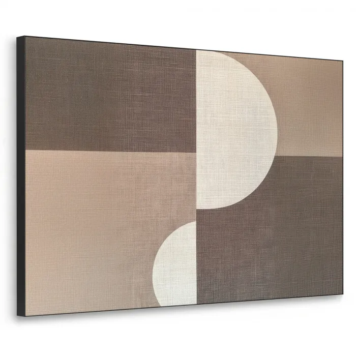 Raster - Halve cirkels - Contrast Textielframe zwart klein -3d