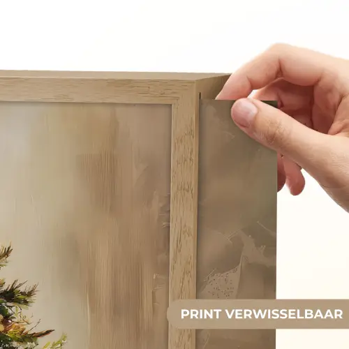 Kerst - Sfeer - Groen Light Box met batterij (Wandlamp) middel -USP_websiteprintNL