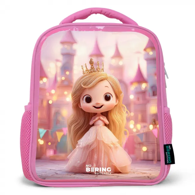 Kids' Backpacks Pink -. Princess - Pink - Castle