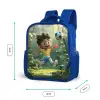 Voetbal - Jongen - Bos Kinderrugzak - Blauw middel -productfoto_formaten