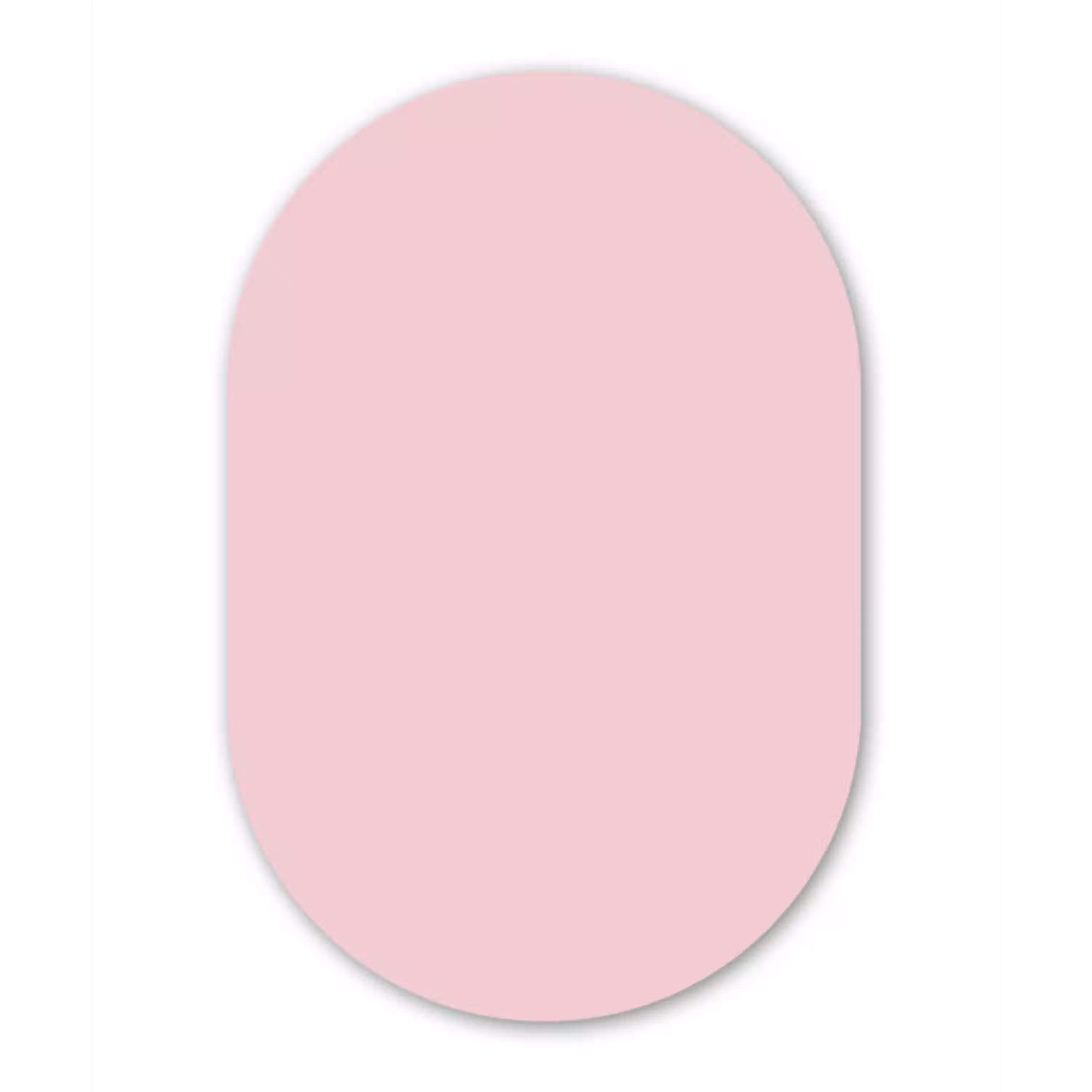 Blush - Pink - Roze Wandcirkel Ovaal Aluminium middel 839 -3d