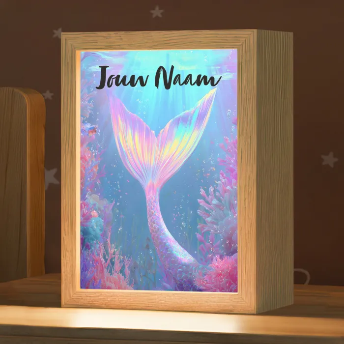 Zeemeerminnenstaart - Koraal - Water Light Box met kabel (Kinderlampje) klein -zzz_3d_website