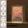 Zee - Boot - Wolken - Oranje Light Box met kabel (Tafellamp) klein -USP_websiteoverzichtDE