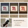 Oh honey - Rood - Schaduw Light Box met batterij (Wandlamp) middel -USP_lichtkleurNL