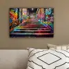 Trap - Graffiti - Kleuren - Kunst canvas 2cm klein -sfeer3