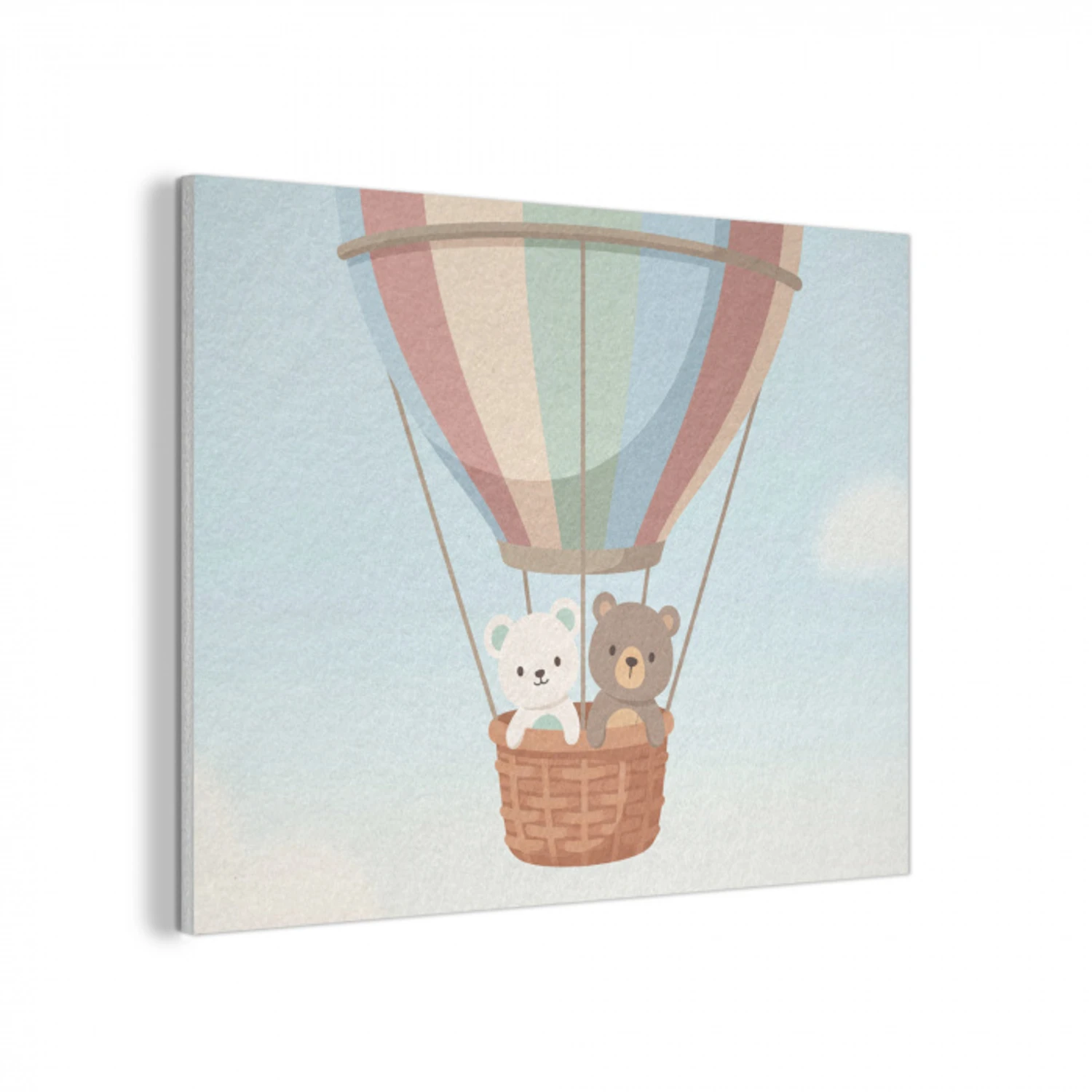 Luchtballon - Beren - Pastel PET vilt klein -3d