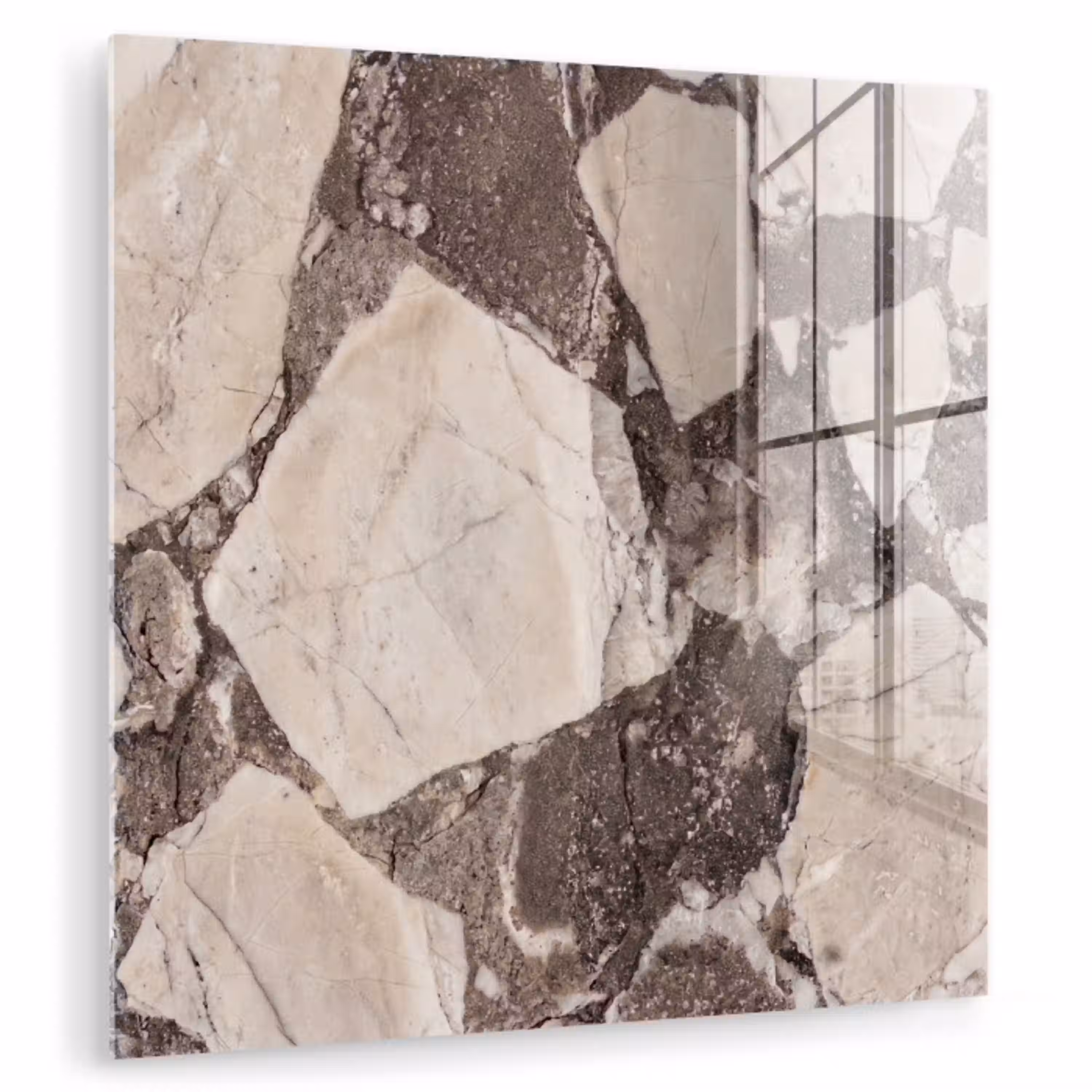 Textuur - Marmer - Abstract - Beige - Bruin plexiglas 5mm klein -zzzproduct_nieuw