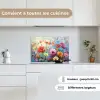 Bloemen - Kleurrijk - Waterverf - Natuur - Zomer keuken achterwand spatscherm klein -sfeer4_FR