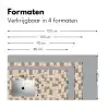 Blok - Patroon - Bruin Muismat XXL klein 681 -sfeer5