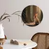 Konijn - Bos - Zonnestralen Wandcirkel kunststof plaat 5mm dik klein -sfeer4