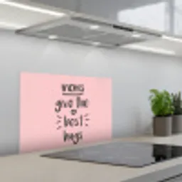 Spreuken - Moms give the best hugs - Quotes - Mama keuken achterwand spatscherm klein -3d_schuin