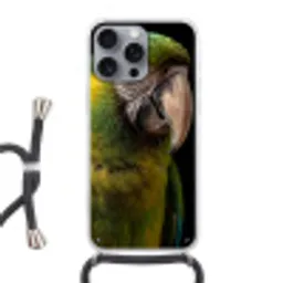 Ara - Portret - Groen Hoesje iPhone 16 Pro Max met koord klein -3d