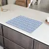 Frans - Citroen - Strepen - Blauw Inductie beschermer vinyl 3mm klein 276 -sfeer8
