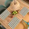 Stervormen - Geometrisch - Zwart Placemat vinyl groot 368 -zzsfeer5_Kitchenyeah-website